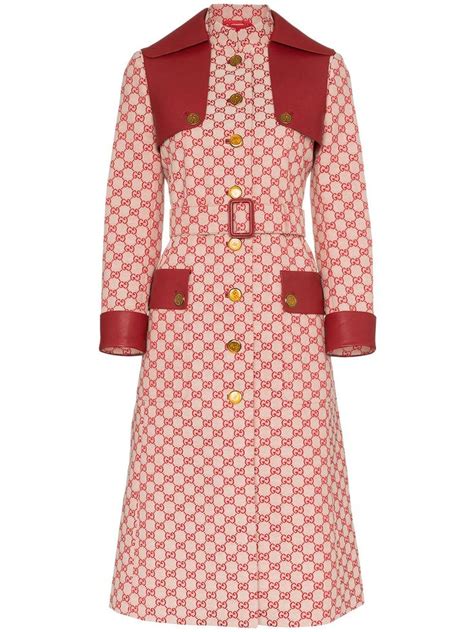 gucci women's long coat|Gucci winter coats with hoodie.